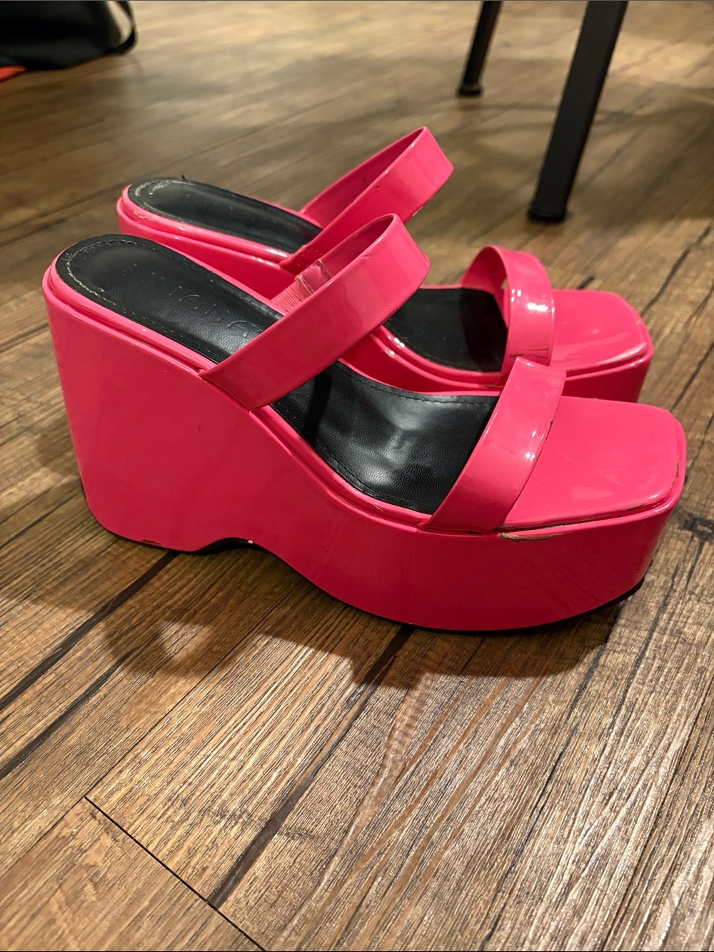 Forever 21 x Liliana Magenta Pink Platform Wedge Sandals 👡